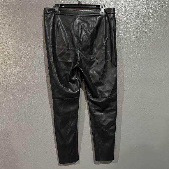 Zara Black Leather Leggings - Picture 3 of 7